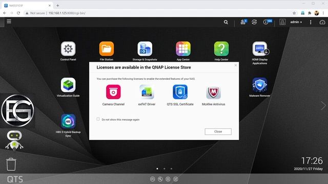 QNAP AppCenter, Buy licenses, Helpdesk смотреть онлайн