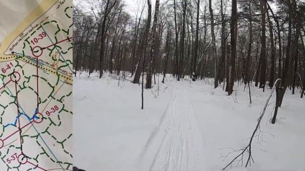 Лыжное ориентирование, чемпионат РТ, спринт (Headcam orienteering №68)