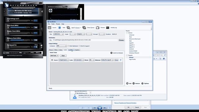 Msi Afterburner video capturing and editing смотреть онлайн