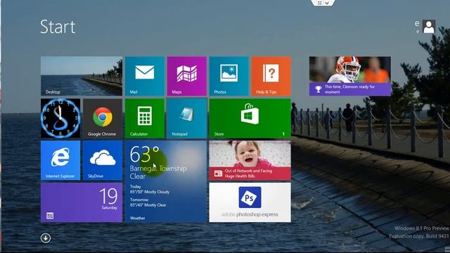 Resize Live Tiles ( Start Screen Icons ) - Windows 8.1 Tutorial смотреть онлайн