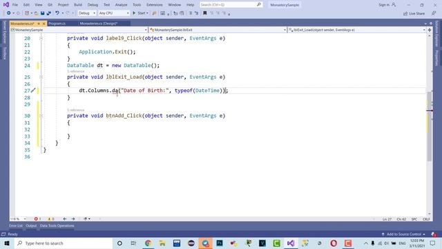 C# Programming| DateTimepicker with dataGridView Withou db connection| [Speak Khmer] смотреть онлайн