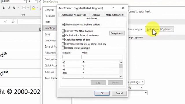 Create Registered, Trademark, and Copyright symbols with ease using AutoCorrect Options смотреть онлайн
