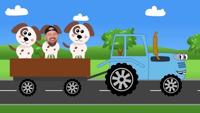 Синий трактор по полям. смотреть онлайн