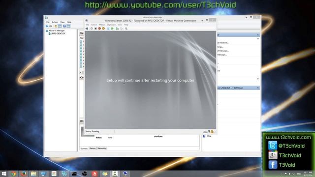 HOW-TO: Create a Windows Server 2008 R2 Virtual Machine on Windows 8 Hyper V смотреть онлайн