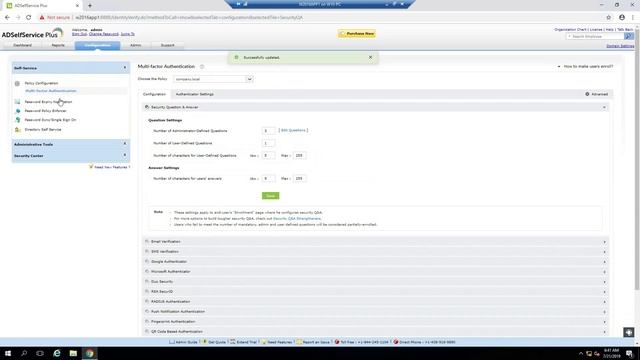 How to configuration ADSelfService Plus смотреть онлайн