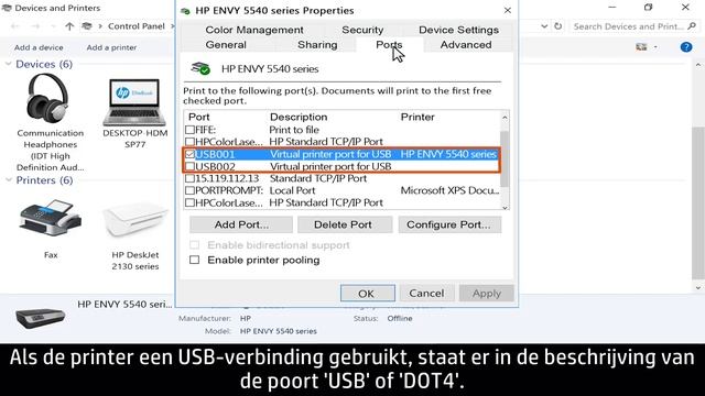 De juiste poort selecteren voor uw printer in Windows 10 | HP Support смотреть онлайн