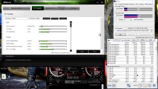 Overclocking i7 7700k to 4.9GHz with AsRock A-Tuning смотреть онлайн