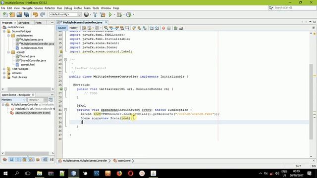 Multiple Scenes in JavaFX FXML смотреть онлайн