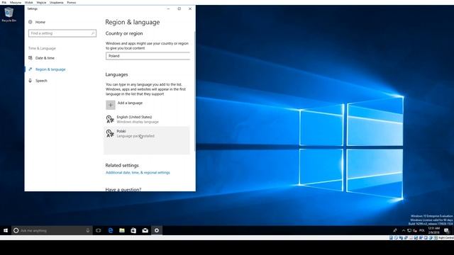 Spolszczenie Windows 10 - Jak zmienić język w systemie na polski? смотреть онлайн