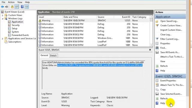 Using FSRM to Manage Quotas, File Screens, and Storage Reports-Windows Server 2012 R2 смотреть онлайн