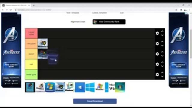 windows OS tier list смотреть онлайн