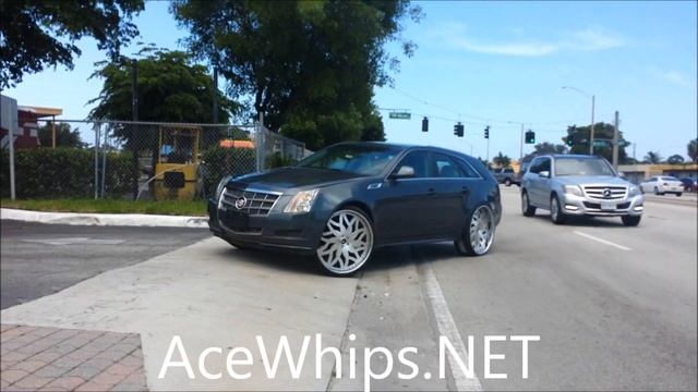 AceWhips.NET- First Cadillac CTS Wagon on 26" AMANI FORGED смотреть онлайн