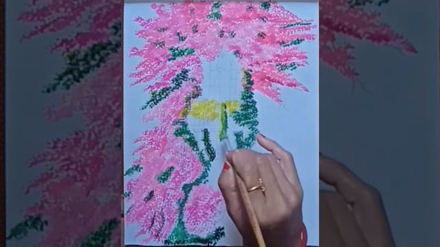 How To Paint a Window With Bougainvillea|| Bougainvillea painting with Water colour смотреть онлайн