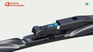 Адаптер B2 - поводок типа - PUSH BUTTON 19mm 16mm для щетки стеклоочистителя General Technologies