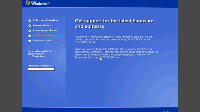 Installing Windows XP build 2600 (RTM) смотреть онлайн
