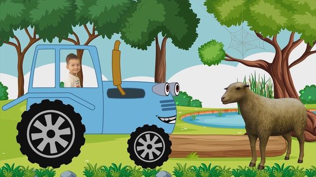Синий трактор Едет трактор смотреть онлайн