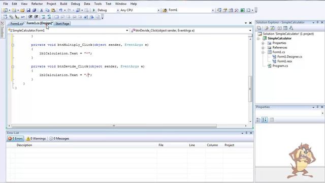 Visual Studio 2008: C# Tutorial: Create Simple Calculator HD смотреть онлайн