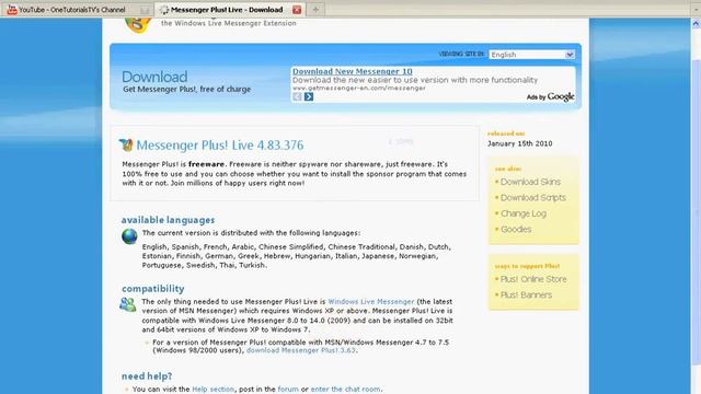How to install Windows Live Plus, to your Windows Live Messenger смотреть онлайн