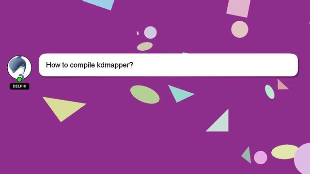 How to compile kdmapper? смотреть онлайн