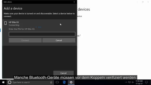 Verbinden eines Bluetooth-Geräts mit einem Windows 10 HP Computer | HP Support смотреть онлайн