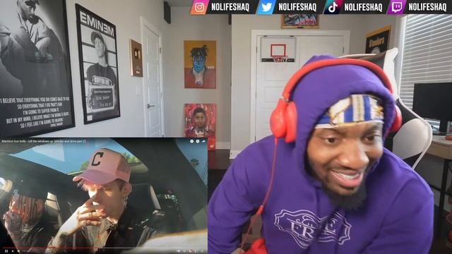 NoLifeShaq REACTS to Machine Gun Kelly - roll the windows up (smoke and drive part 2) смотреть онлайн