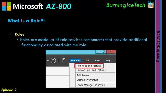 AZ 800 - What is a Server? | What is a Role? - Episode 2 смотреть онлайн