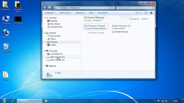 Windows 7: Libraries смотреть онлайн