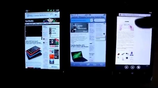 iOS, Android, Windows Phone 7 Browser Test смотреть онлайн