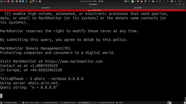 Howto use the WHOIS Command on Linux to lookup Domain and IP information смотреть онлайн