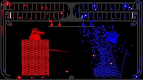 Castle Destruction 11 - Marble Race in Algodoo