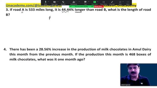 Percentage- 1 | Calculation Shortcuts & Change of Base | Lokesh Agarwal | Foundation Batch #CAT2023 смотреть онлайн