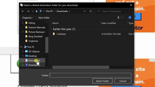 Internet Explorer - Change Default Download Folder смотреть онлайн