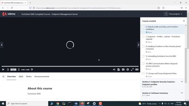 Forticlient Endpoint Complete Course смотреть онлайн