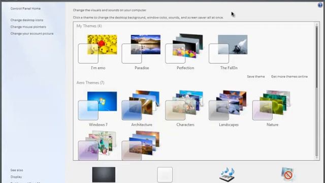 How to change themes in Windows 7 смотреть онлайн