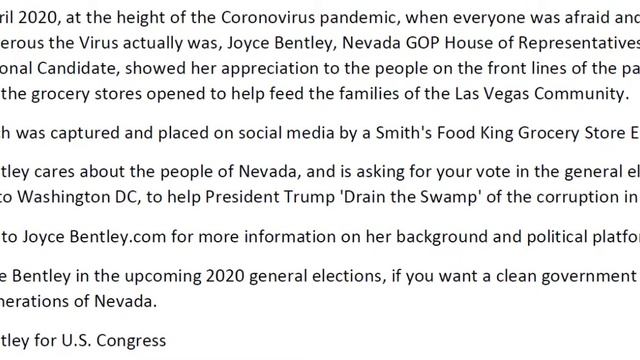 Joyce Bentley Cares - Nevada House Of Representatives In District 1 смотреть онлайн