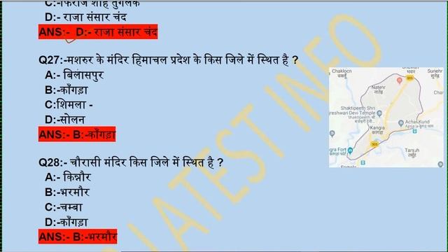 Important gk question on Himachal pradesh Temple.hp gk patwari смотреть онлайн
