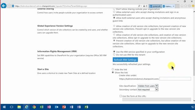 Enable Information Rights Management in SharePoint Online смотреть онлайн