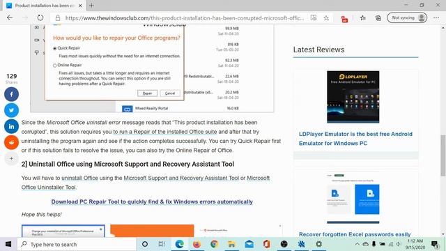 This product installation has been corrupted – Microsoft Office error смотреть онлайн