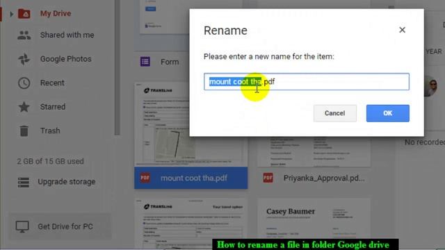 How to rename a file Google drive смотреть онлайн