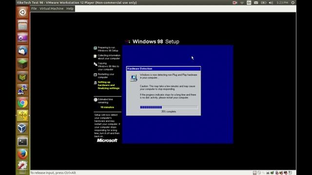 Windows 98 in VMware Player смотреть онлайн