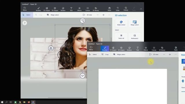 How to Remove Background in Microsoft Paint 3D in Windows 10 | Paint 3D Tutorial | Magic Select Too смотреть онлайн