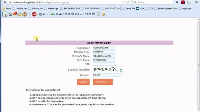 Indian Visa New Autofill Login System смотреть онлайн