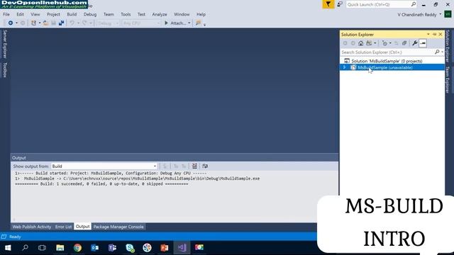 Introduction To MSBuild | Class - 01 | DevOps Tools || By Visualpath смотреть онлайн