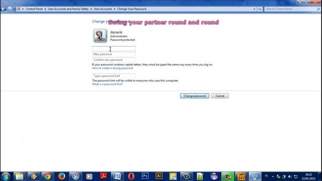 Change password Windows 7 смотреть онлайн