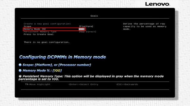 Configuring DCPMMs in Memory mode through UEFI смотреть онлайн