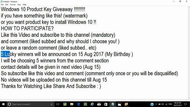 Windows 10 Product Key Giveaway (Closed) смотреть онлайн