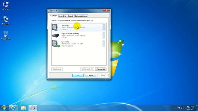 Tech Support: How to change the default playback device in Windows 7 смотреть онлайн