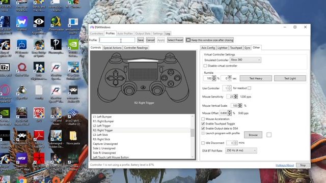 DS4WINDOWS DELETANDO E CRIANDO CONFIGURAÇÃO DO CONTROLE