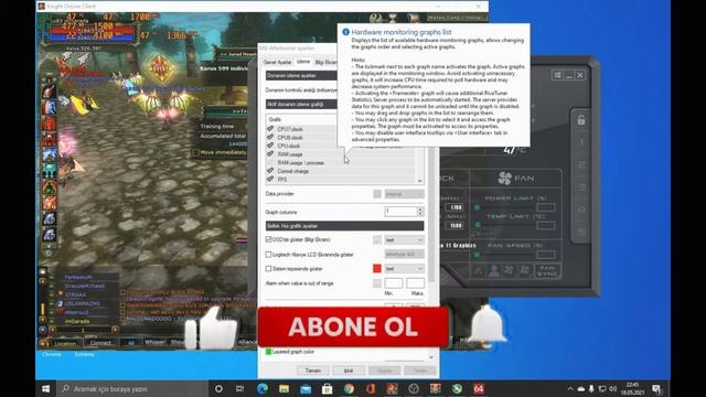 MSİ AFTERBURNER NASIL KULLANILIR / FPS GÖSTERME - SICAKLIK GÖSTERME / EN İYİ ANLATIM 2021 смотреть онлайн