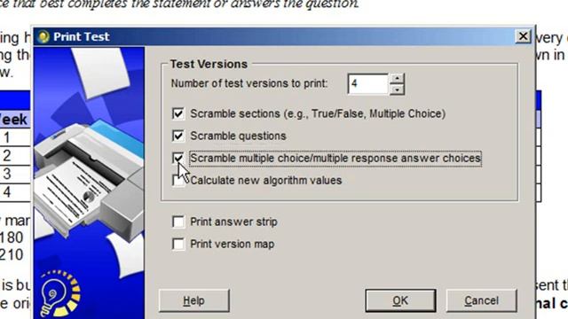 ExamView Printing Multiple Versions of a Test for Windows смотреть онлайн